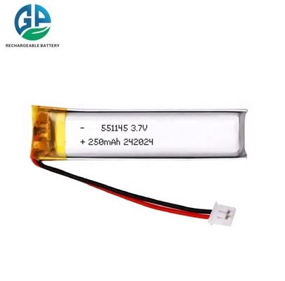 3.7V Li-Polymerzelle 250mAh Polymer-Lithiumbatterie mit KC 3.7v 551145 250mah Lithium-Ionen-Polymerbatterien