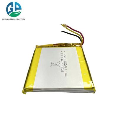3,7V 2000mAh Lithium-Polymer-Akku mit 500 Ladezyklen, wiederaufladbarer Lipo-Akku mit hoher Kapazität