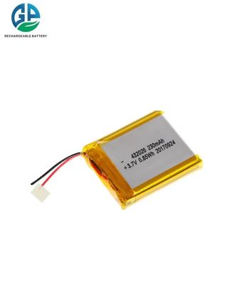 3,7V 230mAh UL1642 IEC62133 Wiederaufladbarer Lithium-Polymer-Akku LiPo-Akku