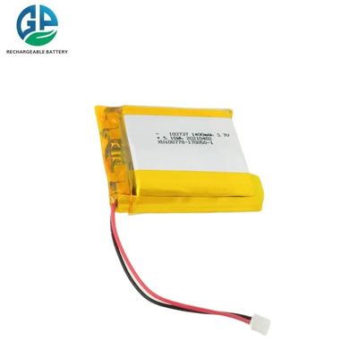 Hochentladung 30C Max60C Li-Ionen-Batterien 103737 3.7v 1400mah Wiederaufladbare Lithium-Ionen-Li-Polymer-Batterie