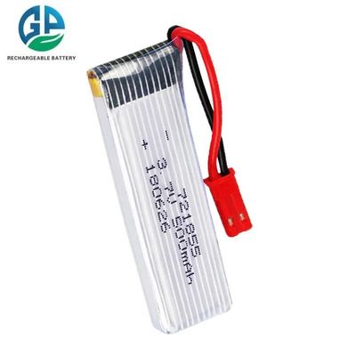 Lipo-Batterie 721855 wiederaufladbar 3,7 V 500 mAh Lithiumpolymer KC zugelassener Akku
