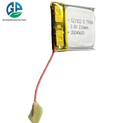 Li Polymer KC Wiederaufladbare Lipo Batterie 3,8v 210mAh 521922 Batterie Wiederaufladbare Lipo Batterie Taschenzelle Wirkliche Kapazität Für Bluetooth