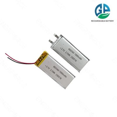 Wiederaufladbare KC CE 3.7v 1000mah Lipo-Batterien Lithium-Polymer-Batterie-Pack 602560 1000mah Li-Polymer-Batterie