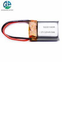 Lithium-Metall-Polymer-Batterien 3,7 V 110 mAh KC Hochwertiger heißer Verkauf Günstiger Preis Wiederaufladbar 551522 3,7 V 110 mAh