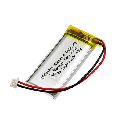 150mAh 3,7V Li-Polymer-Batteriepack mit leichtem 4,6g individuell gestaltetem Design