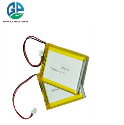 Hochwertige umweltfreundliche Lithium-Ionen-Polymer-Batterie Hochwertige wiederaufladbare Lipo-Batterie 654860 655060 3,7v 2000mAh Polymer-Lithium-Ionen-Batteriezelle