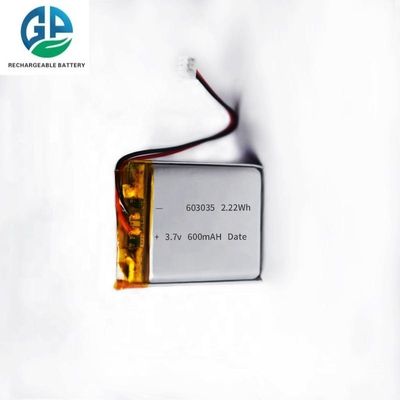 Hochentladungsrate Batterie 3,7V 600mah 30C Max60C Wiederaufladung 600mAh Lithiumpolymer 3,7v Lipo 603035 Smart Watch Batterie