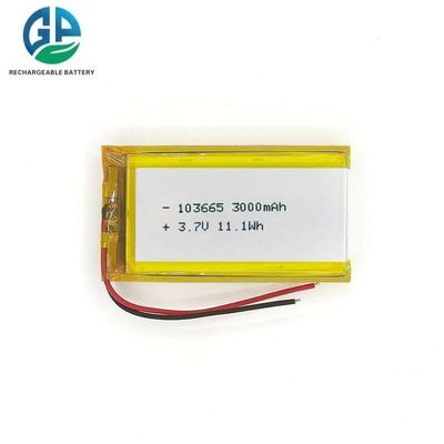 KC-zugelassene wiederaufladbare 3,7-V-3000-mAh-Lithium-Polymer-Batterie 103665 LiPo-Akku für kleine Haushaltsgeräte - Modell LP103665