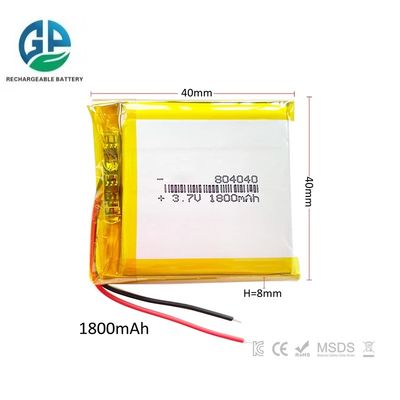 Hochentladungsgeschwindigkeit Batterie 30C Max60C Wiederaufladung 6.6wh Lithium-Polymer-Batterie 1800mah 804040 Tasche Wiederaufladbar für Handspieler