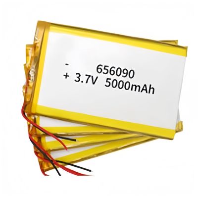 Wiederaufladbare Lithiumbatterie hohe Kapazität 5000mAh Lithium-Ionen-Batteriezelle 3.7v 5000mah 656090 mit PCB-Kabeln