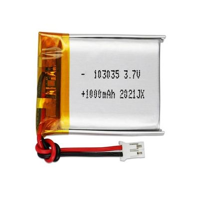 KC CE-zertifiziert 3.7V 1000mAh Lithium-Polymer-Batteriepack mit 500-facher Lebensdauer Wiederaufladbare Lipo-Batterie