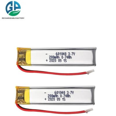 KC Wiederaufladbare 601040 200mAh 3.7V Fabrik Großhandel Wiederaufladbare Lihitum Polymer Batteriezelle
