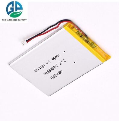 High Discharge 3000mAh Lithium Polymer Battery 407090 Rechargeable Lipo Battery for GPS and Medical Devices