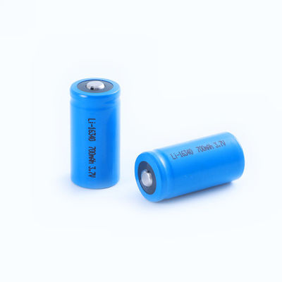 700mAh 3,7V wiederaufladbare ICR16340 Lithium-Ionen-Batterie für Taschenlampen und tragbare Geräte