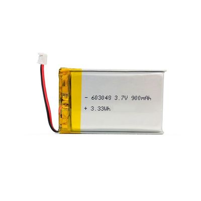 Hochentladungsrate 3.7V 900mAh Lithium-Polymer-Batterie-Pack Wiederaufladbare Lipo-Batterie