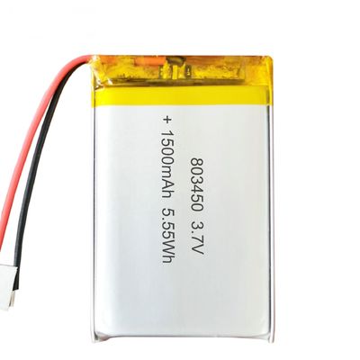 3.7V 1500mAh Lipo-Batterie mit 500-facher Lebensdauer Wiederaufladbare Lithium-Polymer-Batterie