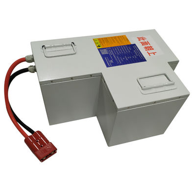 48V 50Ah Lithium-Eisen-Phosphorbatterie mit tiefem Zyklus LiFePO4 AGV Gabelstaplerbatterie mit BMS