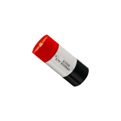 Wiederaufladbarer Lipo-Akku, 3,7 V, 850 mAh, Lithium-Polymer-17350-Akku für E-Zigarette