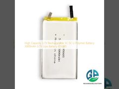 Hohe Kapazität 3,7V Wiederaufladbare 3C 5C Li-Polymer-Batterie 3000mAh 3,7V Lipo-Batterie 605085