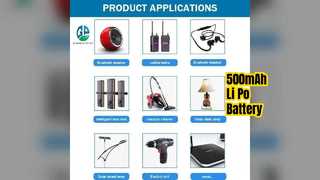 3,7 V 500 mAh Li-Polymer-Akku KC CE