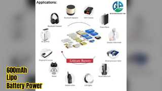 600 mAh 3,7 V Lipo-Akku KC IEC62133 zertifiziert